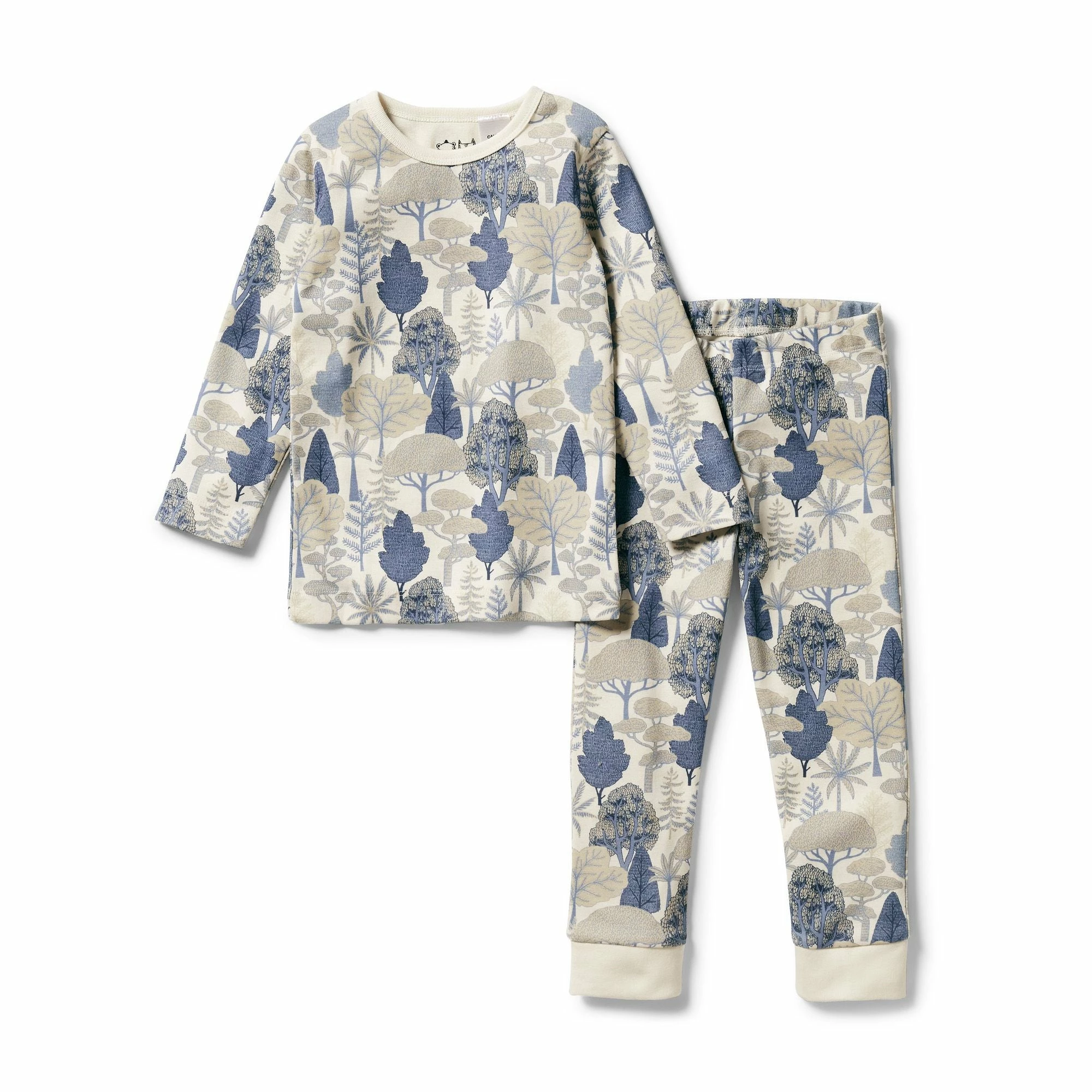 Wilson & Frenchy Organic Long Sleeve Pyjamas - The Forest - Image 2