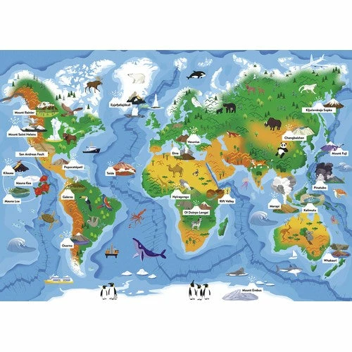 Sassi The Ultimate Atlas And Puzzle Set - Volcanoes, 500 Pcs - Image 3