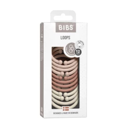 BIBS Loops (12 Pcs) - Blush/Wood Chuck/Ivory