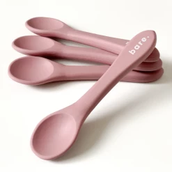 Bare The Label Dusty Rose Silicone Spoon