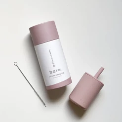 Bare The Label Dusty Pink Silicone Sippy Cup