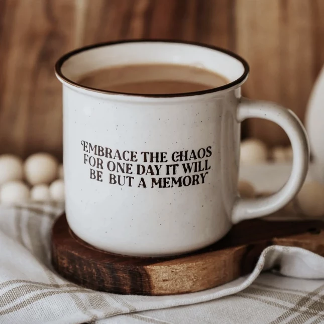 Bencer And Hazlenut Embrace The Chaos Ceramic Mug