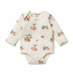 Wilson & Frenchy Organic Envelope Bodysuit - So Peachy
