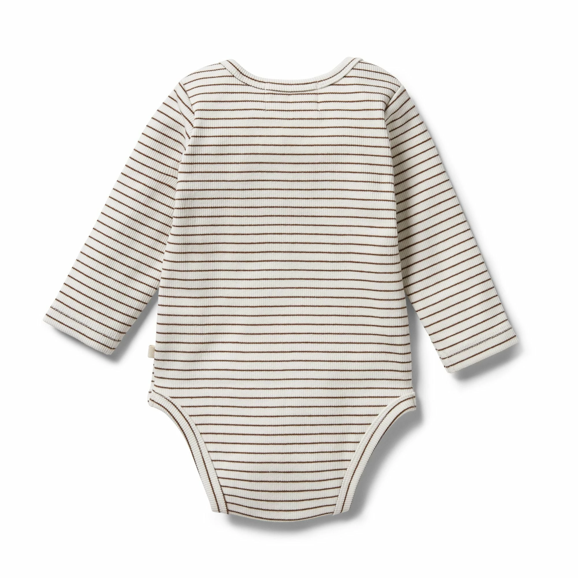 Wilson & Frenchy Organic Stripe Rib Bodysuit - Dijon - Image 2