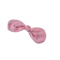 Wombat Baby Knot Bow - Strawberry Gauze