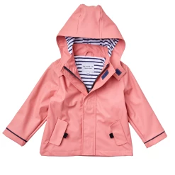 Stripy Sailor Rainkoat - Clay