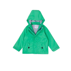 Stripy Sailor Rainkoat - Astro Green