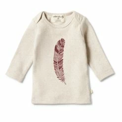 Wilson & Frenchy Organic Rib Top - Falling Feathers