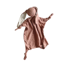 Susukoshi Organic Cuddle Blanket, Bunny Terracotta