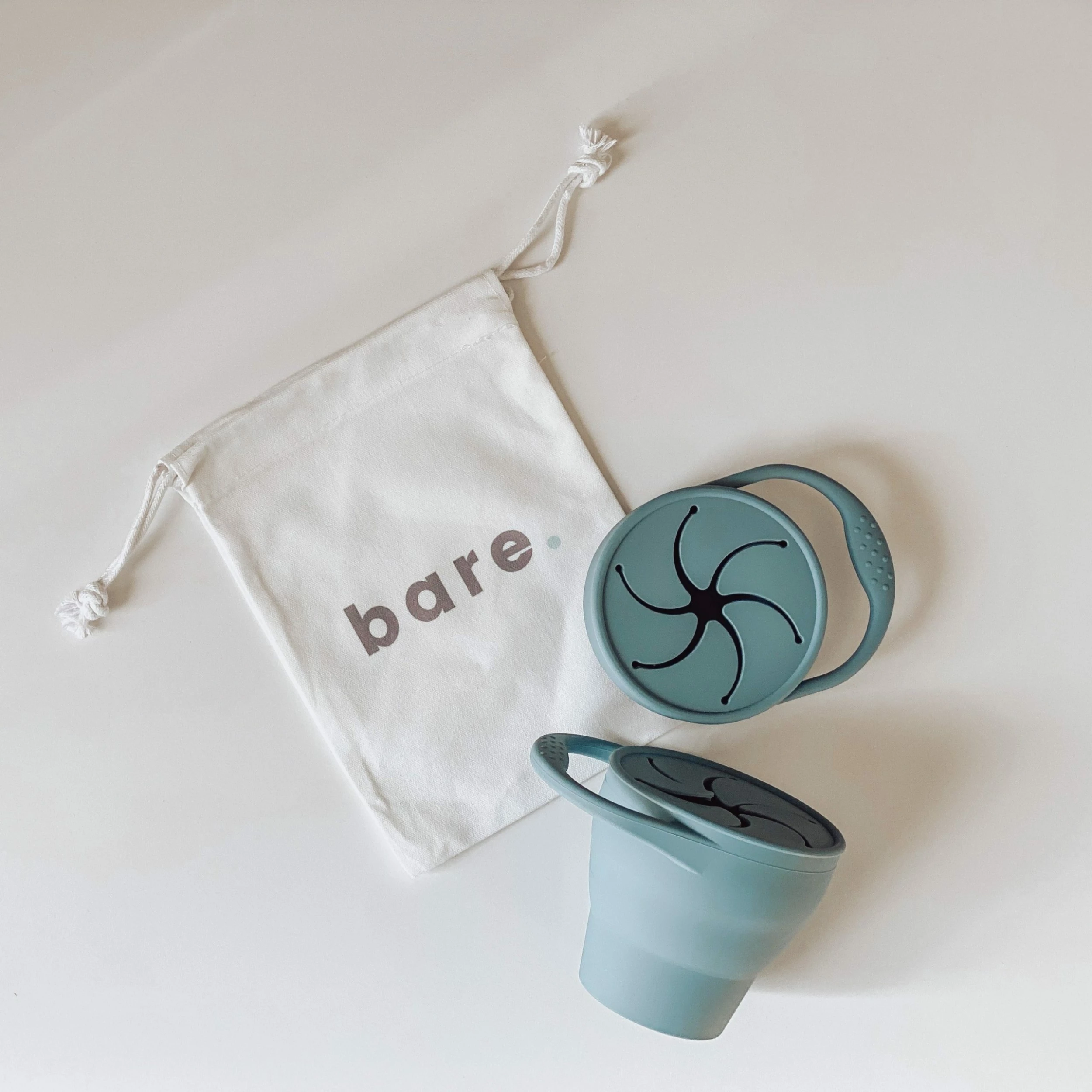 Bare The Label Dusty Blue Snackie Cup