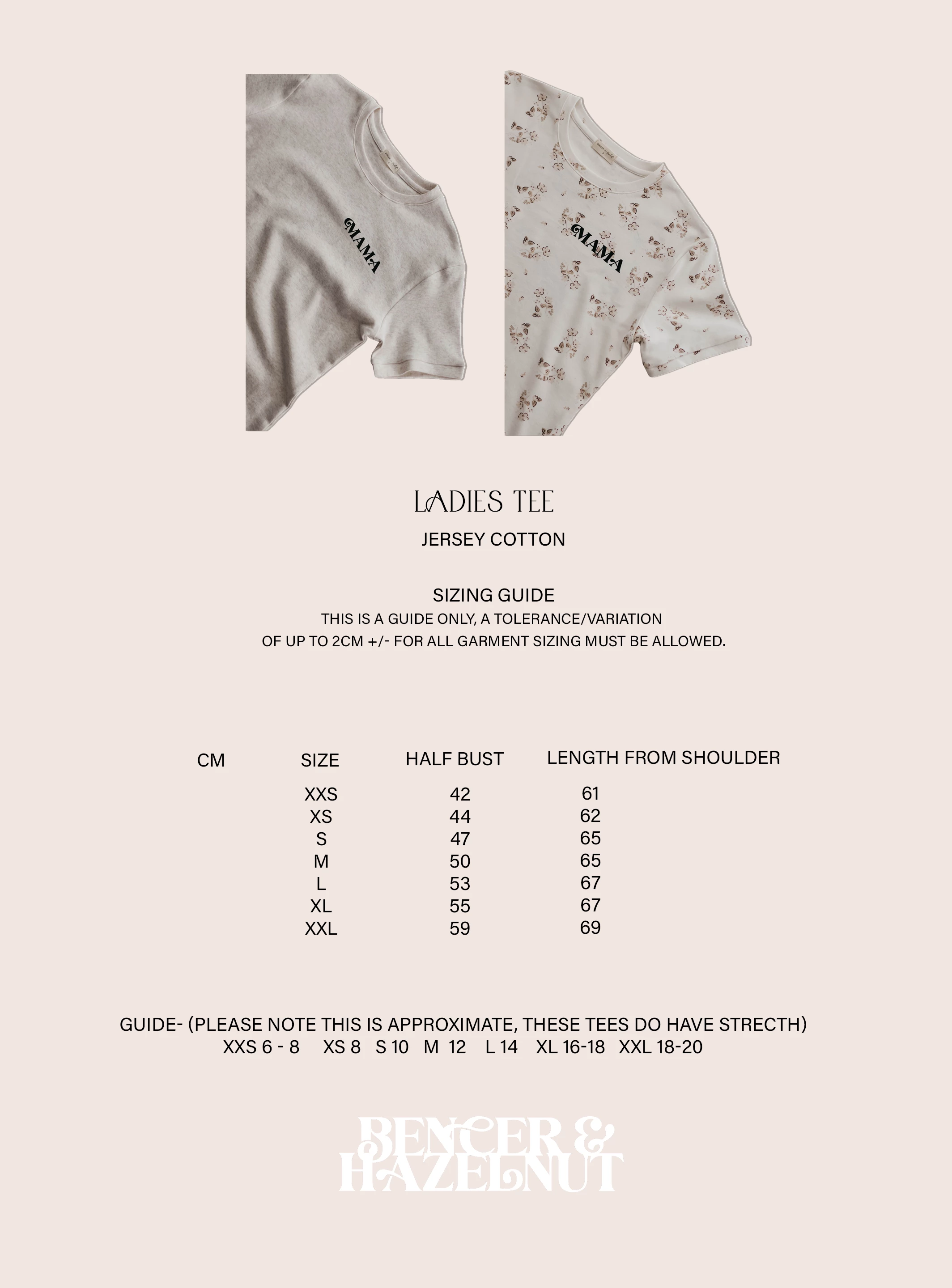 Bencer And Hazelnut Mama Tee - Oatmeal - Image 3