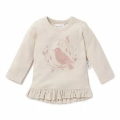 Aster & Oak Song Bird Print Long Sleeve Tee