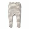 Wilson & Frenchy Organic Stripe Rib Footed Legging - Dijon