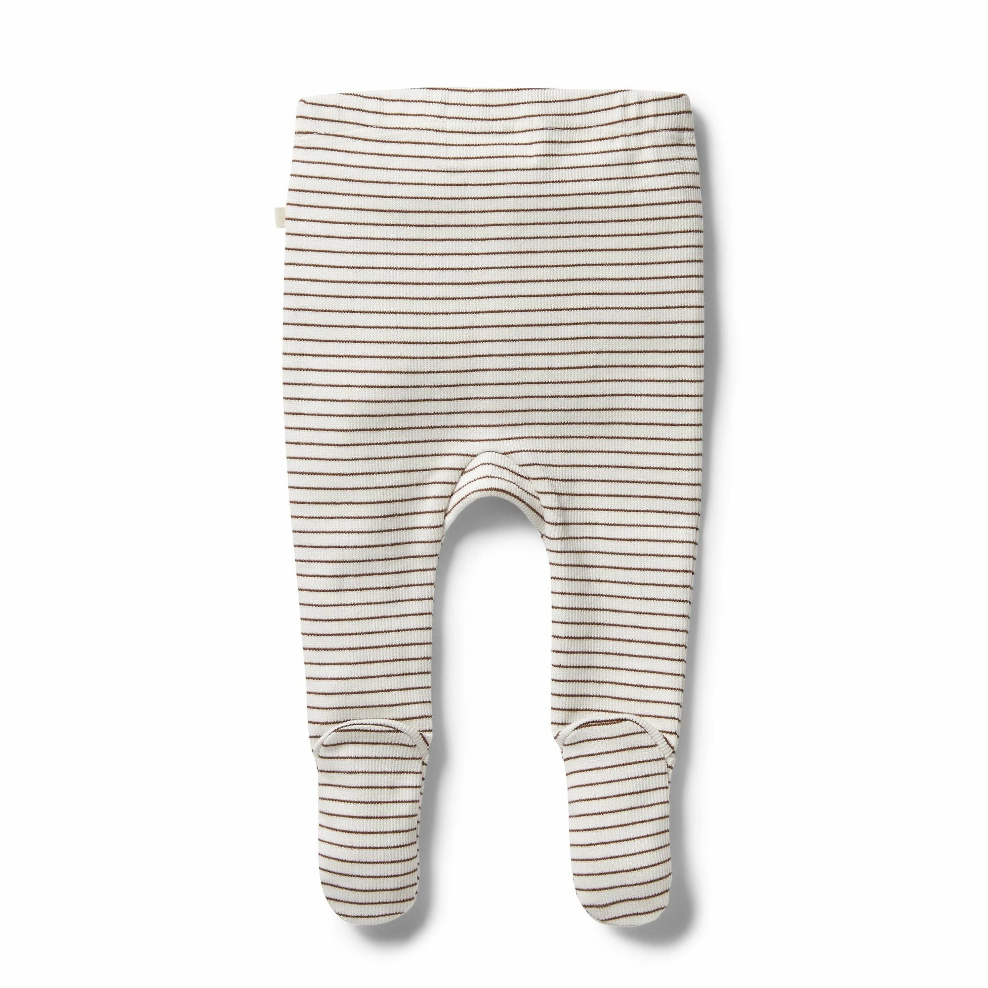 Wilson & Frenchy Organic Stripe Rib Footed Legging - Dijon - Image 2